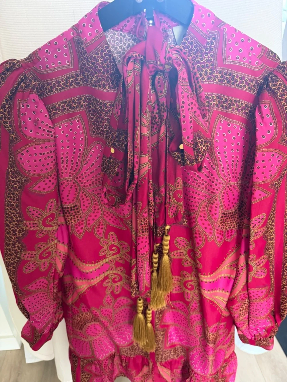 Pink Floral Glam Scarf LENZING™ ECOVERO™ Mini Dress
